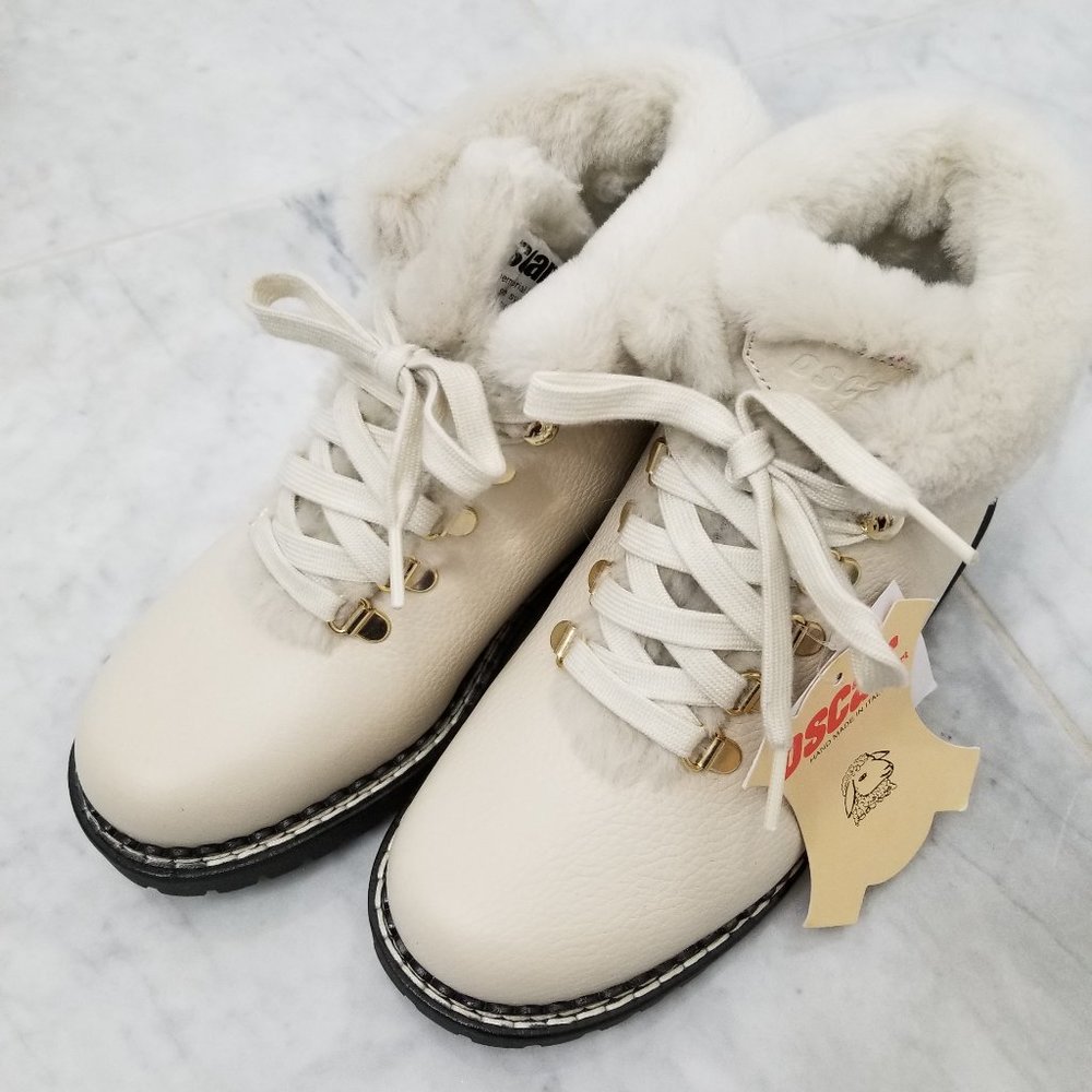 OSCAR SPORT US 6 EU 36 Shearling Cream Boots